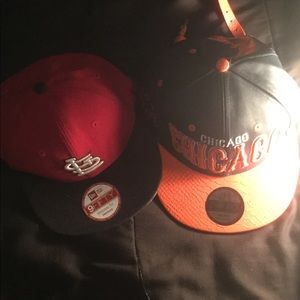 9 fifty Stlouis snapback/e-flag Chicago strapback